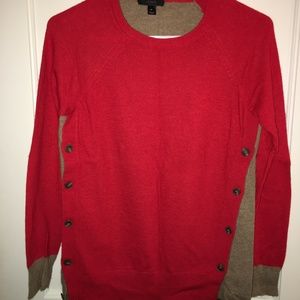 J.Crew Sweater, Colorblock, Elbow patches, Wool